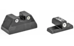 TRIJICON NS H&K USP 3 DOT, black front and rear sights with three white dots