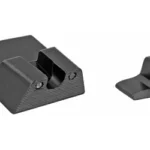 TRIJICON NS H&K P30/45C HD SET YLW black sight set, angled view with yellow front outline
