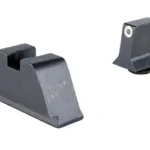 TRIJICON SUP NS FOR GRN GLK 17 WF/MR black front and rear sights with white front dot