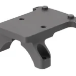 TRIJICON RMR MNT FOR TA01NSN ACOG gray angled top view with mounting holes and raised tabs