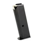 Walther MAG WAL PPK/S 380ACP 7RD BLK AFC STD black magazine, angled side view with flat base