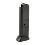 Walther MAG WAL PPK/S 380ACP 7RD BLK AFC FR black magazine, angled side view with finger-rest base