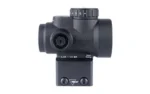 TRIJICON MRO SD GRN DOT LOW 1/3 BLK black optic, left-side view with adjustment dial and low mount