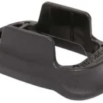 X-GRIP XGRIP MAG SPACER SIG P250 SUB COMPT, black angled top view with oval opening and raised back
