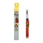 Gun Butter Lite Pen Oiler in red and black beside yellow retail packaging, front view