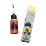 Gun Butter Lite Needle Oiler, red bottle with black needle tip beside yellow retail packaging