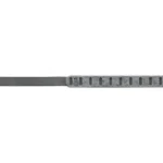 QUAKE CLAW SLIMLINE SLNG QD STONE grey sling side view with padded section and QD fitting