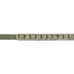QUAKE CLAW SLIMLINE SLNG QD CAMO, olive camouflage sling laid flat with padded section and swivel