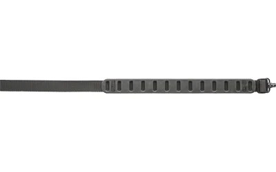 primary-11963 Quake Claw Slimline Sling QD black sling with ribbed shoulder pad and quick-detach swivel, side view