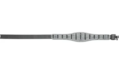 primary-11964 QUAKE Claw Contour stone camo sling, top view with grey textured shoulder pad and swivels