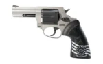 TAURUS 856 1776, left-side view with silver frame, dark cylinder and black grip