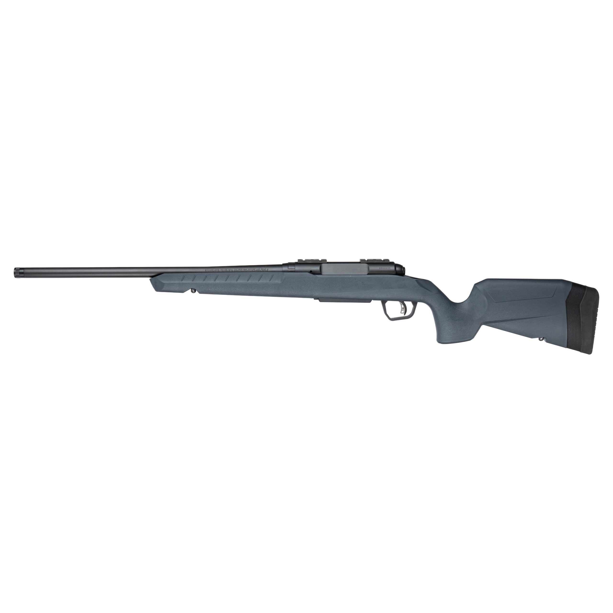 primary-12 Savage AXIS 2 Gray Rifle right-side view with gray stock, black barrel and detachable magazine