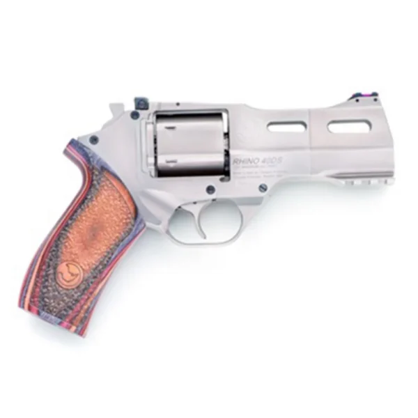 Chiappa Firearms USA Ltd Chiappa Rhino 40SAR Handgun .357 Mag 6rd Capacity 4" Barrel Nickel Plated with Walnut Grips and 3