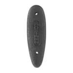 KICK-EEZ Pad RGR M77/Win Model 88 black oval recoil pad, front view with two mounting holes