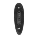 KICK-EEZ Pad Rem 1100 Comp/Viper G2 black oval recoil pad, front view with two mounting holes