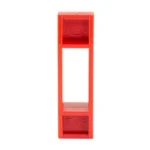 ADCO SUPER THUMB JR LOADER 22LR RUG, red rectangular loader in front view with open center