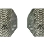 AXIL MX Black Venom, two gray tread-pattern plates in front view