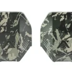 AXIL MX Custom Plate 1 Set, black camouflage pair shown from front with AXIL logos