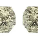 AXIL MX PLATE 1 SET DIGITAL CAMO, front view of two green digital camouflage plates
