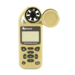 KESTREL ELITE W/BALLISTICS LINK TAN handheld meter, front view with impeller cover open