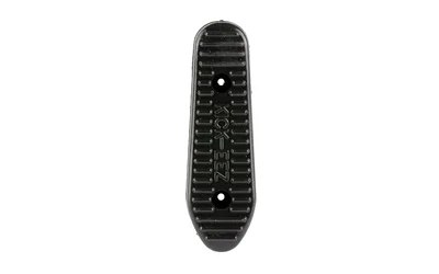 KICK-EEZ PRE FIT FOR MAGPUL HNTR/SGA black recoil pad, rear view with ribbing and two holes