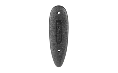 KICK-EEZ PAD 1301 TAC/SLV black recoil pad, rear view with two mounting holes