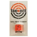 TANNERITE KILL SHOT TARGET, front view of packaged target with bullseye graphic and orange box
