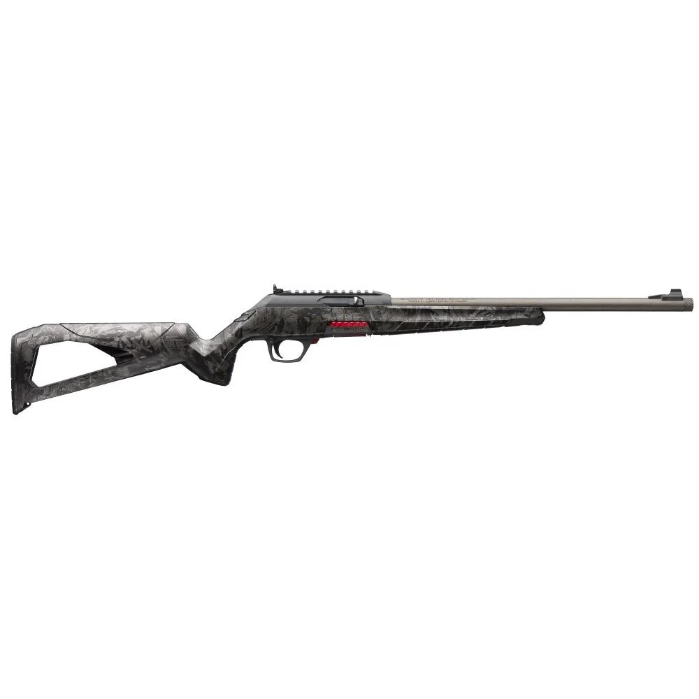 primary-1221 Winchester Repeating Arms / Browning Winchester Wildcat 22 SR Rifle .22 LR 10rd Magazine 16.5" Barrel Carbon Grey Suppressor