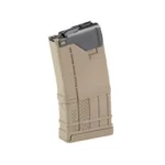LANCER L5AWM, opaque flat dark earth angled side view with black top