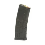 LANCER L5AWM GEN2, black angled side view with curved body and visible top cartridge
