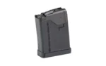 LANCER L5AWM GEN2 223REM 5RD BLACK black magazine, angled front and side view