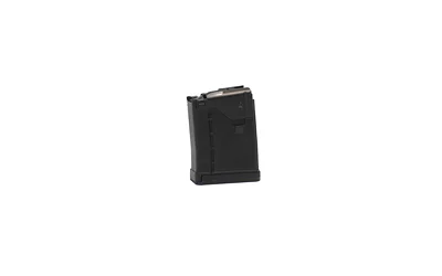 Lancer L5AWM GEN2 223REM black magazine, angled side view with black feed lips
