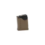 Lancer L5AWM GEN2 223REM FDE magazine, angled side view with black feed lips