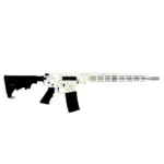 10 Ring Great Lakes AR-15 "Saved By the Splatter" Rifle .223 Wylde 30rd Magazine 16" Barrel White/Stainless Steel