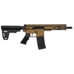 10 Ring GLFA 223 Wylde Braced Pistol .223 Wylde 30rd Magazine 7.5" Nitride Barrel Bronze Finish