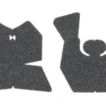 Hogue Wrap Grip for SIG P365XL black, two textured grip panels laid flat