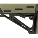 HOGUE AR15 STK MIL-SPEC rubber stock in olive drab and black, left-side view