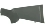Hogue Stock Moss 500 OverMolded Rubber, dark green buttstock, right-side view