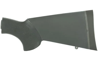 primary-12372 Hogue Stock Moss 500 OverMolded Rubber, dark green buttstock, right-side view