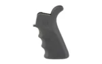 Hogue Grip AR15 Beavertail Finger Groove Grey, grey pistol grip, right-side view