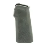 HOGUE GRIP AR15 15 DEGREE BLK NO FG black, angled side view with textured panels