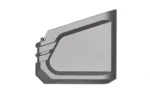 TYRANT MAG EXT FOR GLK17/22, gray side view with angular recessed panel