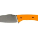 HOGUE EXTRAK XL 3.9 ORG W/SHEATH, fixed knife with broad silver blade and orange handle
