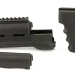 HOGUE OVERMOLD GRP/HG AK47/AK74 BLK, black grip and handguard components arranged side by side
