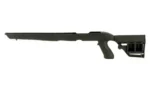 ADAPTIVE RUG10-22 TAC stock in black, left-side view with pistol grip and adjustable buttstock