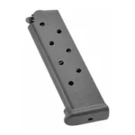 CMC Products 8RD 45ACP RPM gray magazine, angled side view with witness holes and base plate