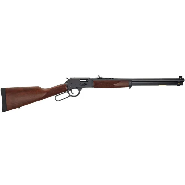 HENRY H12 CLASSIC, right-side view with brown wood stock, lever action and black barrel