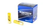MAGTECH 20GA 2.75 TTT 25/250 blue ammunition box with two yellow shotgun shells