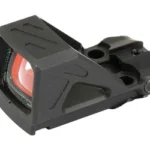 Shield Sights SHLDS RMSSC GL ED RFX MINI SGHT 8MOA black angled sight with red-tinted lens