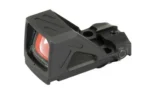 Shield Sights SHLDS RMSSC GL ED RFX MINI SGHT 8MOA black angled sight with red-tinted lens